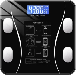 intelligente Bluetooth-badkamerweegschaal RUHHY, 8-in-1, tot 180 kg