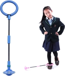 Springtouw / opvouwbare enkel-hoelahoep - blauw