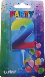 Partykaars nummer 2 regenboog