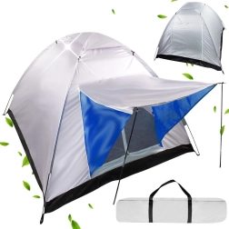 Kampeer iglo-tent voor 4 personen met luifel