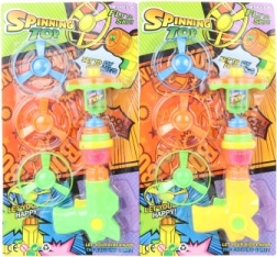 Batterijpistool met vliegende propellers en tol