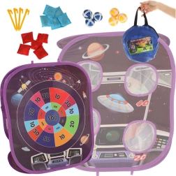Kinderspel met kegels 2-in-1 met ruimtethema