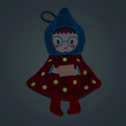 Kerstpluchen decoratie – rode elf Lilli