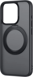 Baseus SkyRing magnetische hoes met standaard voor iPhone 14 Pro Max + gehard glas (zwart)