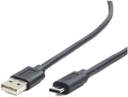 USB-kabel 2.0 A (mannelijk) naar USB-C (mannelijk) 1,8 m, zwart