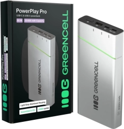 Powerbank GREENCELL PowerPlay Pro 20800 mAh 65W met snelladen PD