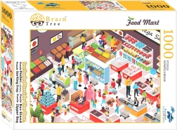 Puzzle BRAIN TREE Food Mart – zelfbediening, 1000 stukjes