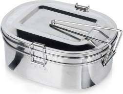 Stalen toeristen-menážka/lunchbox 2-delig 350/900 ml REDCLIFFS