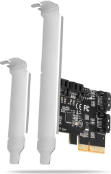 PCIe-controller met 4× SATA 6G, ASMedia ASM1164, volle en low‑profile bracket