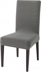 Elastische stoelkussenhoezen, grijs – set van 8 stuks