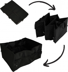 Opvouwbare kofferbakorganizer – grote textiele verdeler