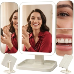 Opvouwbare cosmeticaspiegel met LED-verlichting SOULIMA