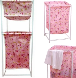 Wasmand met dubbele plank