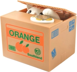 Interactieve spaarpot met kat – muntendoosje