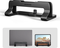 AXAGON STND-VB aluminium verticale standaard voor laptop 10–17,3", zwart