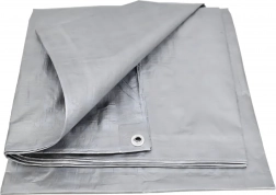 Beschermzeil UV 4 × 5 m, 60 g/m², zilverkleurig