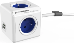 Verlengdoos PowerCube Extended USB 1,5 m, blauw
