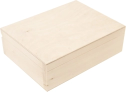 Houten opbergbox beige 20 × 15 × 7 cm