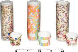 Stevige gekleurde bakcupjes 5 cm, 25 stuks