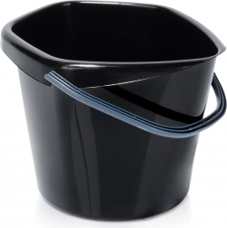 Kunststof zwarte emmer 5 l