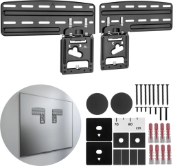 Wandsteun voor tv maclean 43–85" no gap pro samsung qled, neo qled, crystal uhd en the frame
