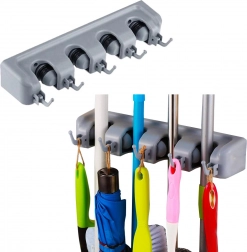 Wandhouder voor gereedschap en borstels met haakjes