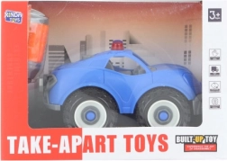 Schroefbaar plastic auto voor kinderen 11 × 6 cm