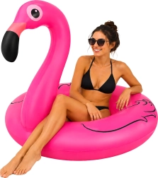 Opblaasbare zwemband flamingo 102 cm Trizand