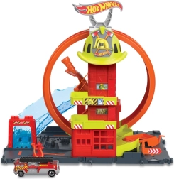Hot Wheels City super brandweerkazerne met loop