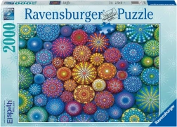 Puzzel 2D 2000 stukjes Regenboogmandala’s