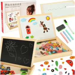 Magnetisch en Krijtbord met Puzzels