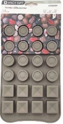 Siliconen pralinevorm, 24 holtes, 14 × 23 cm