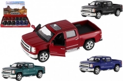 Modelautootje Kinsmart Chevrolet Silverado 2014 met metalen carrosserie, 1:46, 13 cm, pull-back, 4 kleuren