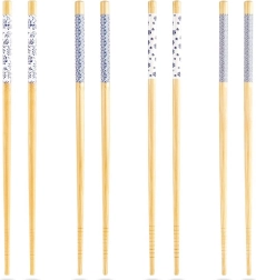 Bamboe eetstokjes voor sushi 24 cm, set van 8