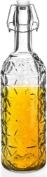 Glazen fles met clip 750 ml