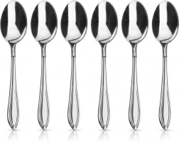 Roestvrijstalen theelepels CONIC 6 stuks