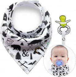 Slabbetje met speenclip Bosdieren