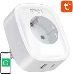 Slimme Gosund-stopcontact met usb‑c 20 W, wifi/bluetooth en verbruiksmeting, 16 A