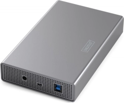 Aluminium externe behuizing voor 3,5" SATA SSD/HDD met USB 3.0, capaciteit tot 16 TB