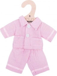 Bigjigs Toys roze pyjama voor poppen 28 cm