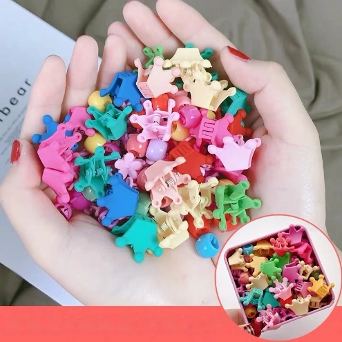 Krokodillhaarclips - kroontje