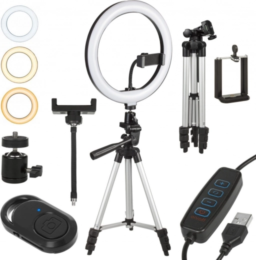 LED ringlamp met statief