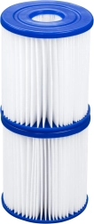 Twee vervangingsfilters voor BESTWAY zwembadpomp type I (set van 2 stuks)