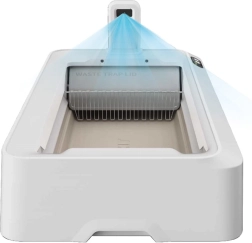 Intelligente zelfreinigende kattenbak PetKit Purobot Crystal Duo met AI-camera