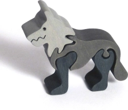 Houten inzetpuzzel kleine Wolf