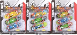 Set vinger-skateboards met licht, 3 stuks