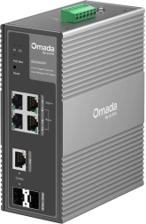 Industriële switch IES206GPP Omada, 6× gigabit, 3× PoE+, 1× PoE++, cloudbeheer