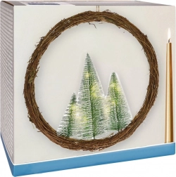 Lichtgevende kerstkrans met LED, 40 cm