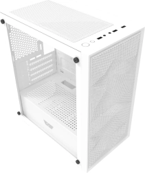 Computerbehuizing DarkFlash M305 Mesh, mATX, zonder ventilatoren (wit)
