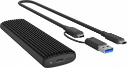 Icy Box IB-1808MCT-CU31 extern behuizing voor SSD M.2 NVMe en SATA USB‑C 10 Gb/s